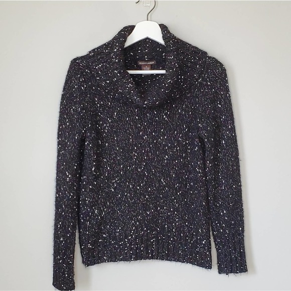 ELLIOTT LAUREN | Speckled Cowl Neck Sweater | S - Picture 1 of 5